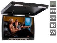 Потолочный монитор со встроенным медиаплеером AVS117 (черный)