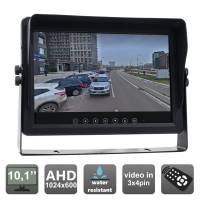 Влагозащищенный парковочный монитор 10.1" для грузовиков AVS1001BM