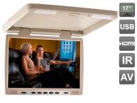 Потолочный монитор со встроенным медиаплеером AVS117 (бежевый)