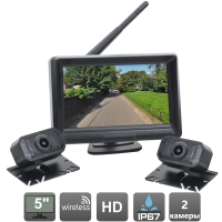 Беспроводной комплект (монитор + 2 камеры) ﻿AVS715CPR (M) + 2xAVS715CPR